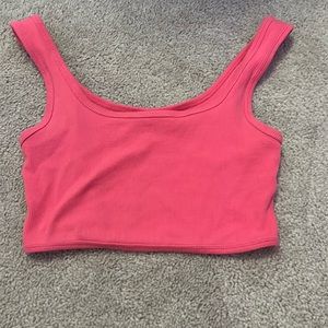 garage pink tank top “britt cropped tank”